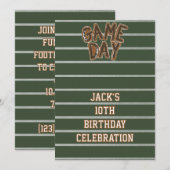 Voetbal op speeldag  kaart (Voorkant / Achterkant)