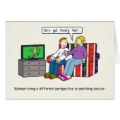 Voetbal op tv-Humor. (Voorkant Horizontaal)