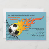 Voetbal op uitnodiging van brandweerdag (Voorkant)