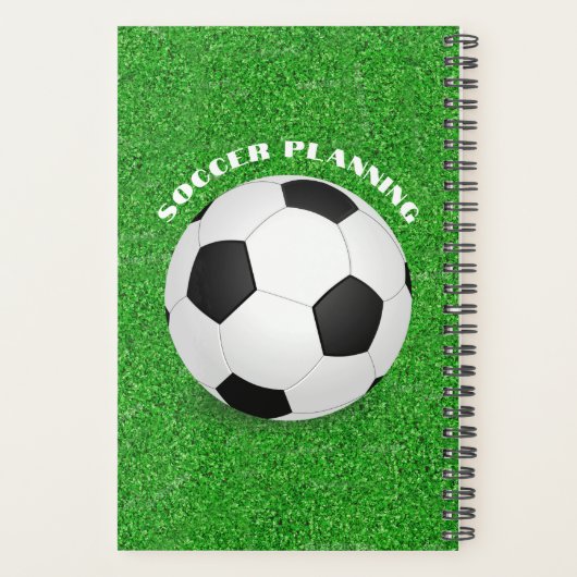 Voetbal op veld planner (Achterkant)