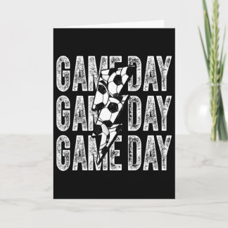 Voetbal op wedstrijd dag Bliksemflits Voetbal Moed Kaart