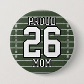 Voetbal op Wedstrijddag Ronde Button 7,6 Cm (Voorkant)