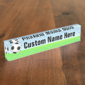 voetbal op zondag naambordje (Zijkant)