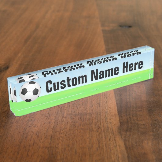 voetbal op zondag naambordje (Zijkant)