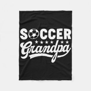 Voetbal Opa Grappige Sporten Papa Vintage Humor Fleece Deken