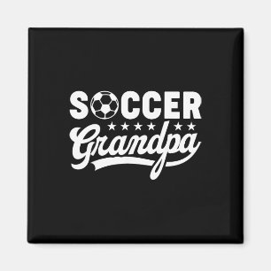 Voetbal Opa Grappige Sporten Papa Vintage Humor  Magneet