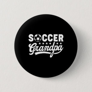 Voetbal Opa Grappige Sporten Papa Vintage Humor  Ronde Button 5,7 Cm