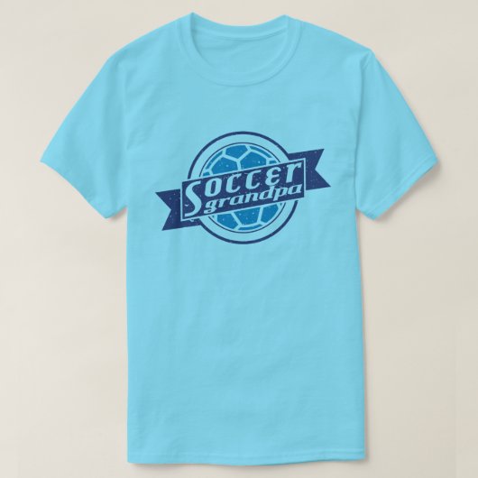 Voetbal Opa Naam & Nummer Terug Print T-shirt (Design voorkant)