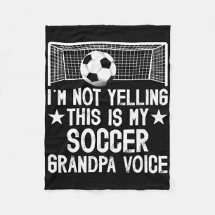 Voetbal Opa Stem Opa Van Een Voetballer Opa Fleece Deken