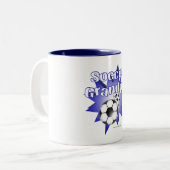 Voetbal Opa Tweekleurige Koffiemok (Voorkant links)