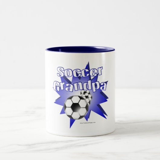 Voetbal Opa Tweekleurige Koffiemok (Center)