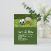 Voetbal opslaan op voetbalwedstrijd briefkaart (Staand voorkant)