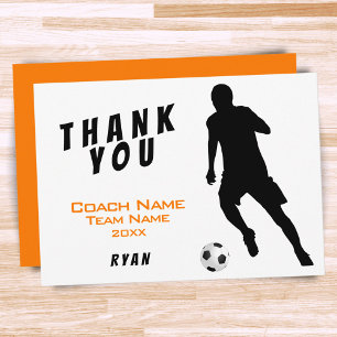 Voetbal Oranje Bedankt Coach Kaart