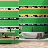 VOETBAL Oranje Wit Zwart Groen Racing Strepen