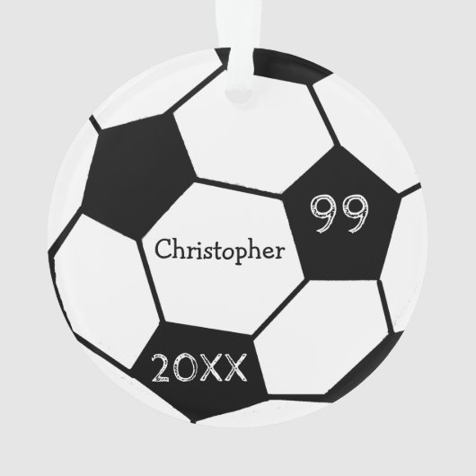 Voetbal Ornament (achterkant)