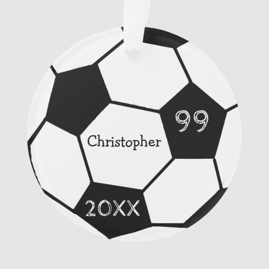 Voetbal Ornament (voorkant)