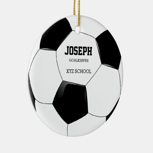 Voetbal ornament (Rechts)
