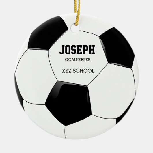 Voetbal ornament (Voorkant)