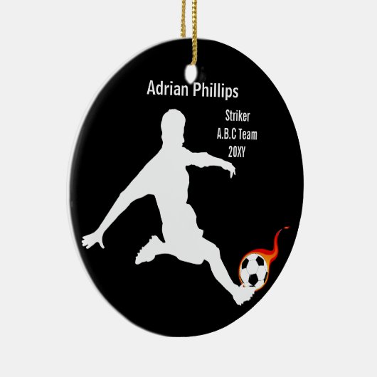 Voetbal ornament (Rechts)