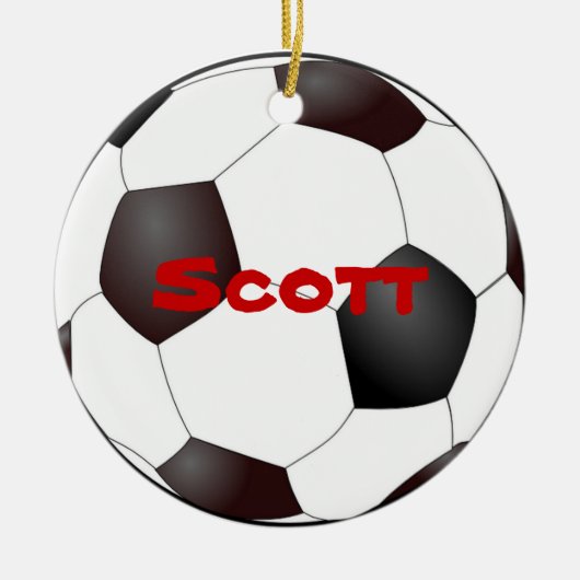 Voetbal Ornament (Voorkant)