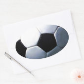 Voetbal Ovale Sticker (Envelop)