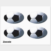 Voetbal Ovale Sticker (Vel)