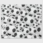 voetbal over cadeauverpakking cadeaupapier (Vlak)