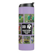Voetbal Paarse Thermosbeker (Gedraaid links)
