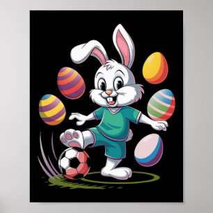 Voetbal Paas Shirt Boys Kinder Paashaas Voetbal Poster