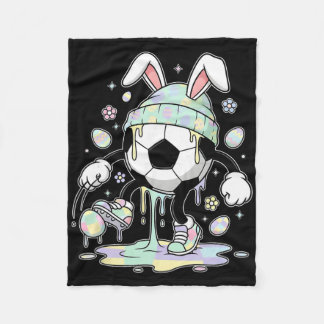 Voetbal Paashaas Ei Drip Ijs Kinderen Jongens Gi Fleece Deken