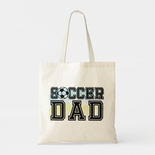 Voetbal Pap Gift Canvas tas voor Pap (Achterkant)