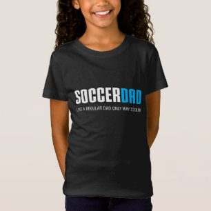 Voetbal Pap Grappig Schattige Vaderdag Gift T-shirt
