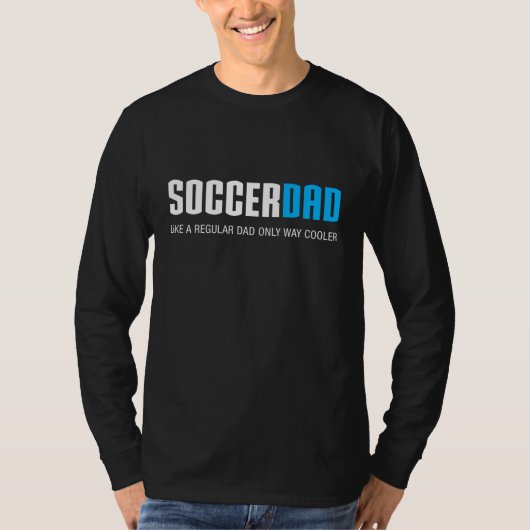 Voetbal Pap Grappig Schattige Vaderdag Gift T-shirt (Voorkant)
