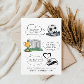Voetbal Pap Vaderdag Kaart