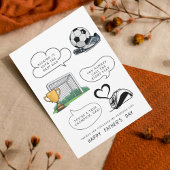 Voetbal Pap Vaderdag Kaart