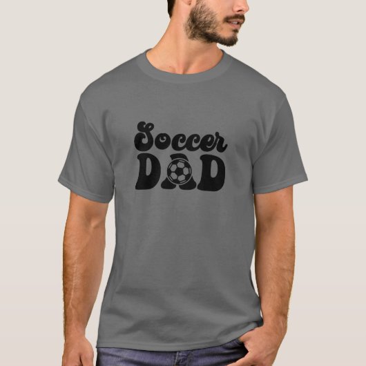 Voetbal Papa Gepersonaliseerd Voetbal Papa Gift T-shirt (Voorkant)