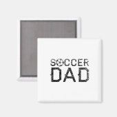 Voetbal Papa Speler Papa Vader 1 Magneet (Voorkant / Achterkant)