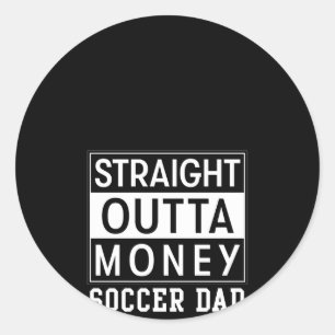 Voetbal Papa Vaderdag Voetbal Ronde Sticker