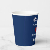 Voetbal Paper Cups, 60e verjaardag Party Paper Cup Papieren Bekers (Rechts)