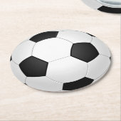 Voetbal Papier Onderzetters (Gebogen)