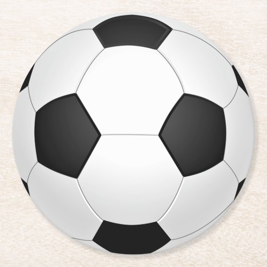 Voetbal Papier Onderzetters (Voorkant)