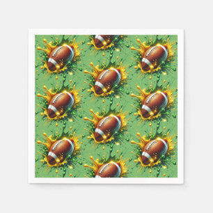 Voetbal papier servet