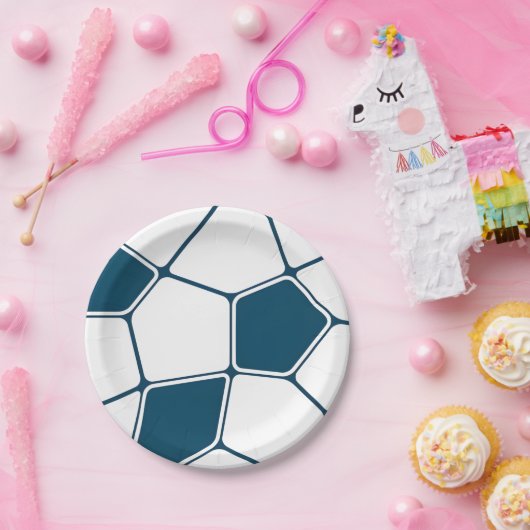 Voetbal Papieren Bordje (Feest)
