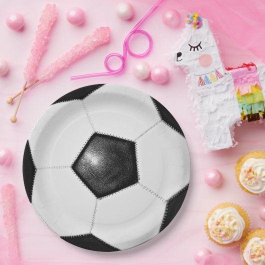 Voetbal Papieren Bordje (Feest)