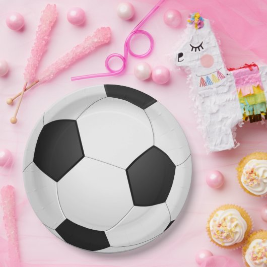 Voetbal Papieren Bordje (Feest)