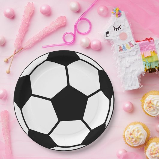 Voetbal Papieren Bordje (Feest)