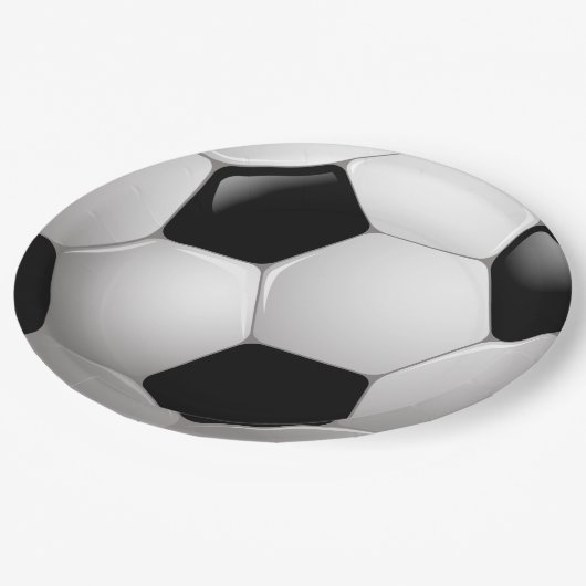 Voetbal Papieren Bordje (Gekanteld)