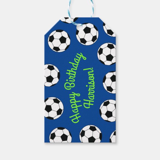 Voetbal-partij Cadeaulabel (Voorkant)