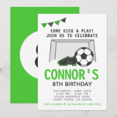 Voetbal-partij Kaart (Voorkant / Achterkant)