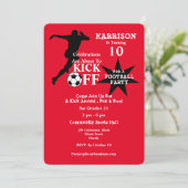 Voetbal-partij Kaart (Staand voorkant)